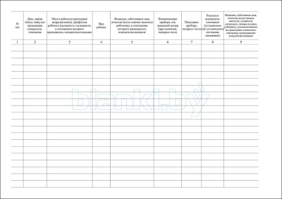 Журнал освидетельствования работников внутренняя часть