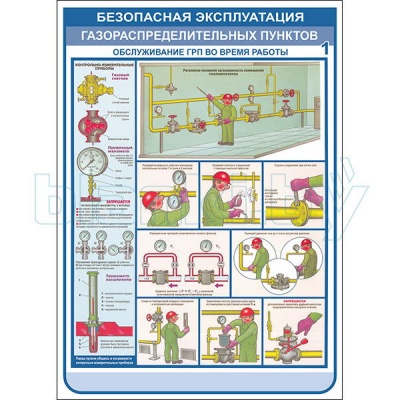 Плакат Безопасная эксплуатация газораспределительных пунктов