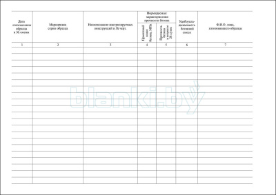 Журнал контроля прочности бетона внутренняя часть